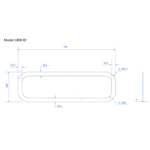 Universal Fixed 780 x 240 Window